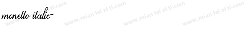monetto italic字体转换